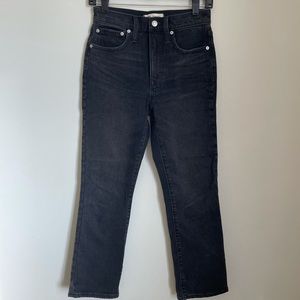 Madewell slim demi-boot jeans Barnsbury Wash high rise